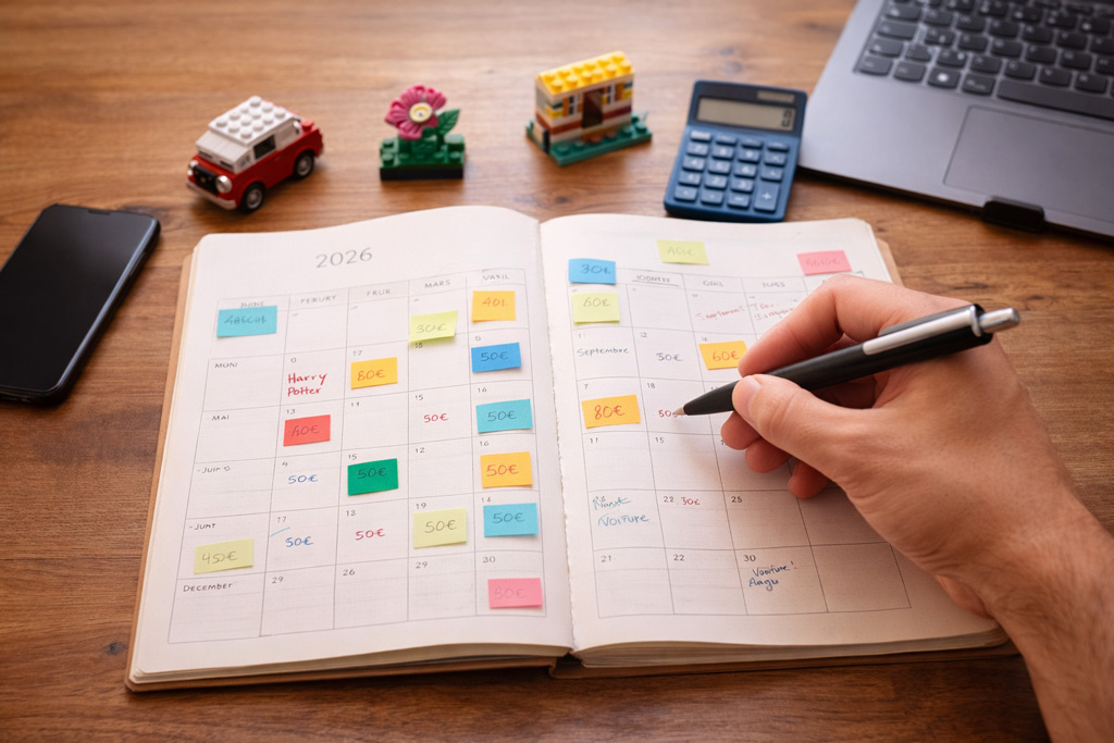 Plan LEGO 2026 : organiser ton année avec un budget